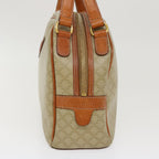 CELINE Macadam Canvas Hand Bag PVC Leather Beige  38694