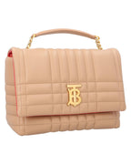 Burberry TB Bag Quilted Leather Crossbody Women Pink | Pink Messenger Bags
