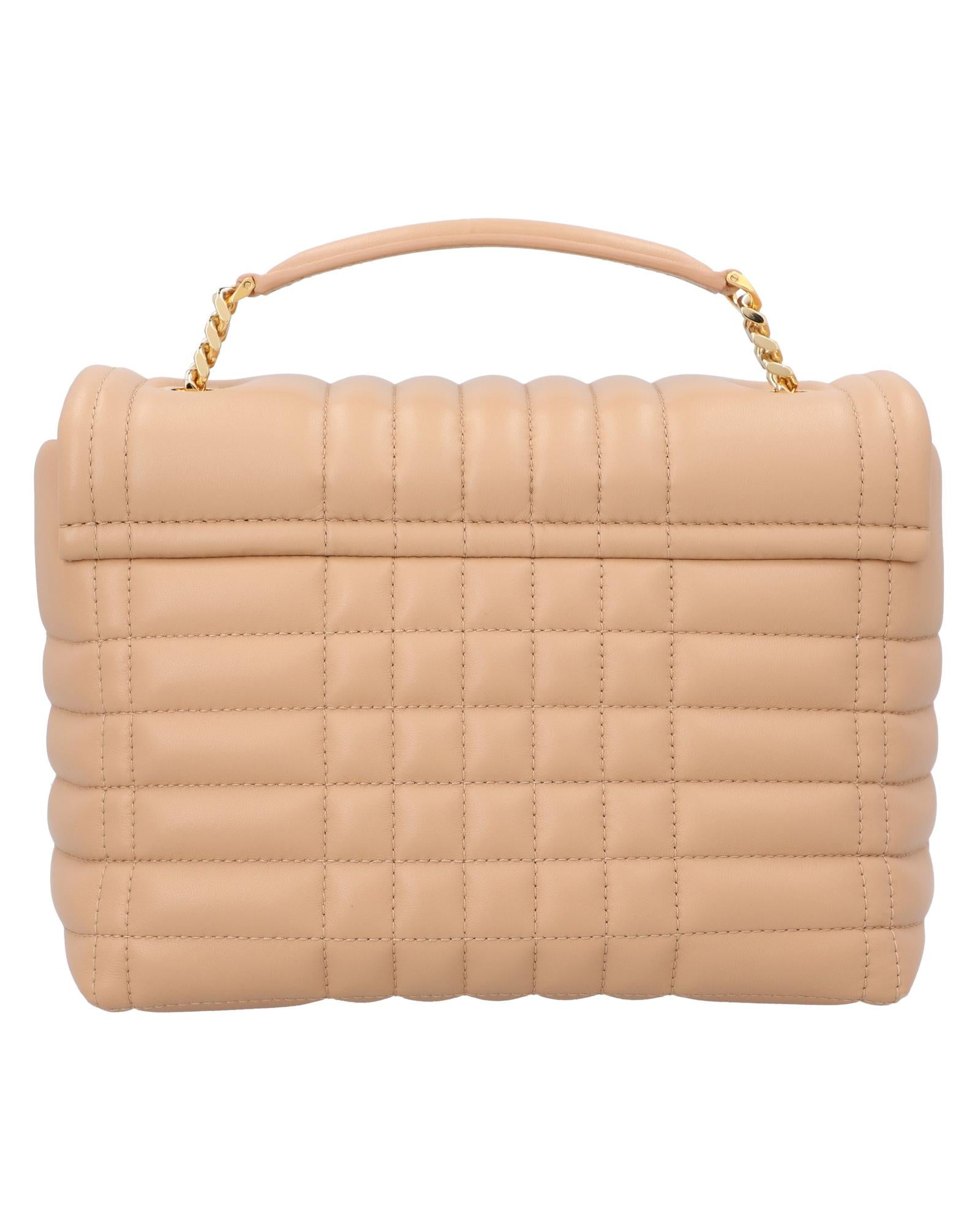 Burberry TB Bag Quilted Leather Crossbody Women Pink | Pink Messenger Bags