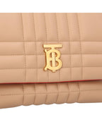 Burberry TB Bag Quilted Leather Crossbody Women Pink | Pink Messenger Bags