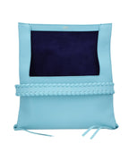 Chloe Woody Medium Tote Braided Strap Women Blue | Blue Clutch Bags