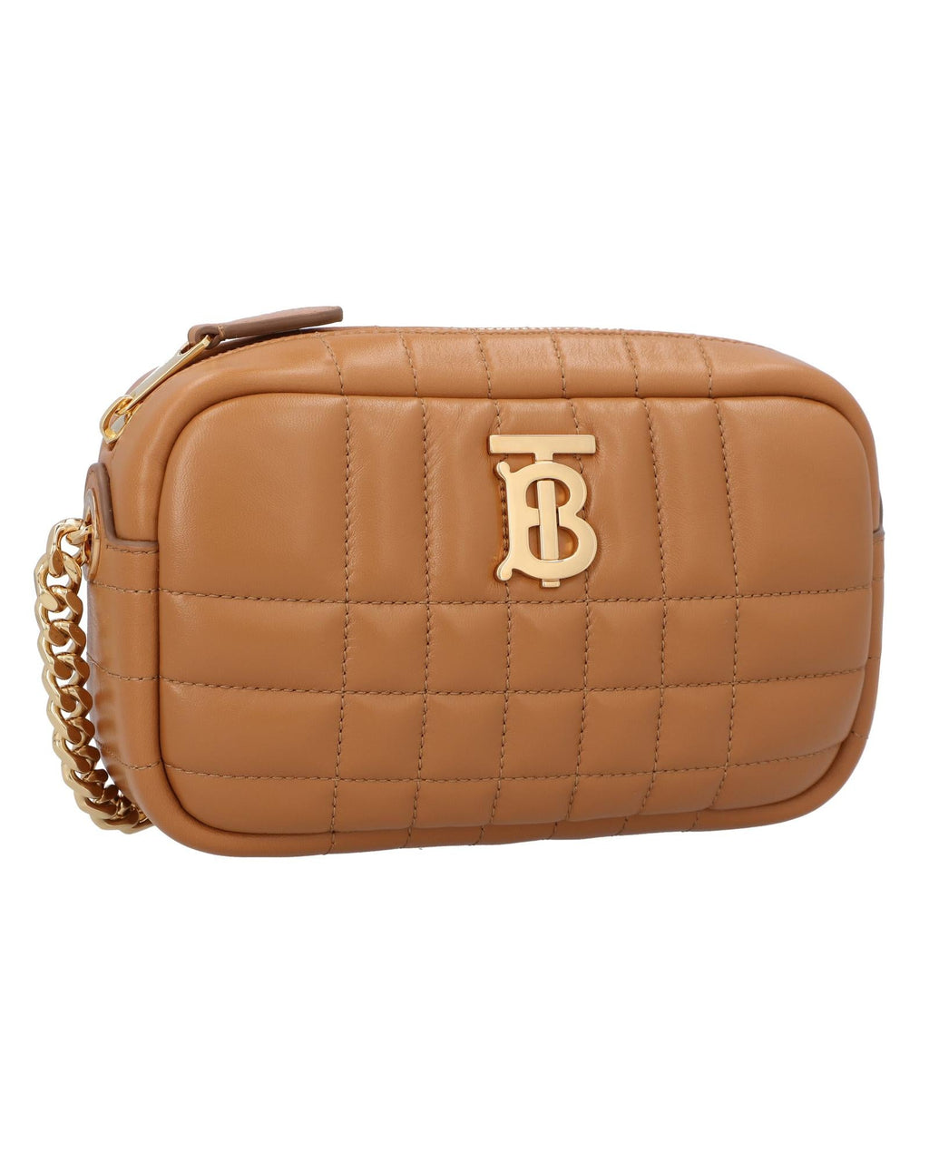 Burberry TB Bag Quilted Leather Crossbody Women Brown | Brown Messenger Bags