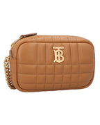 Burberry TB Bag Quilted Leather Crossbody Women Brown | Brown Messenger Bags