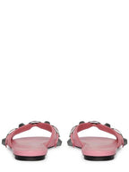 Balenciaga Women's Cargol Lambskin Slippers Pink