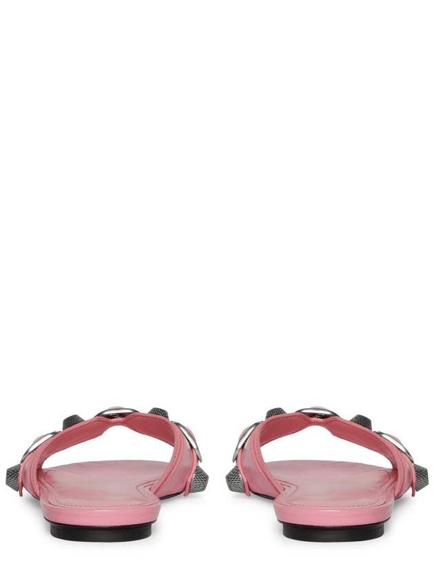 Balenciaga Women's Cargol Lambskin Slippers Pink