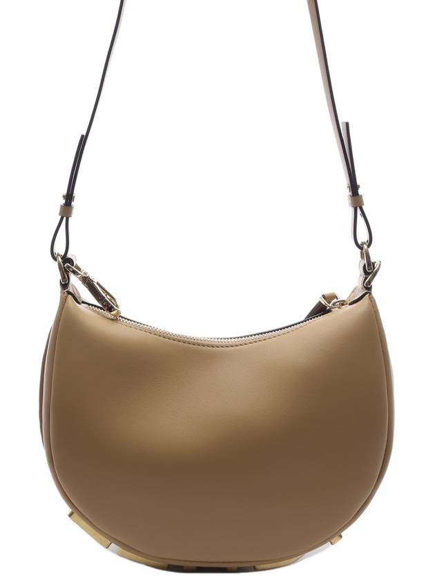 Fendi Fendigraphy Leather Small Tote Bag Beige