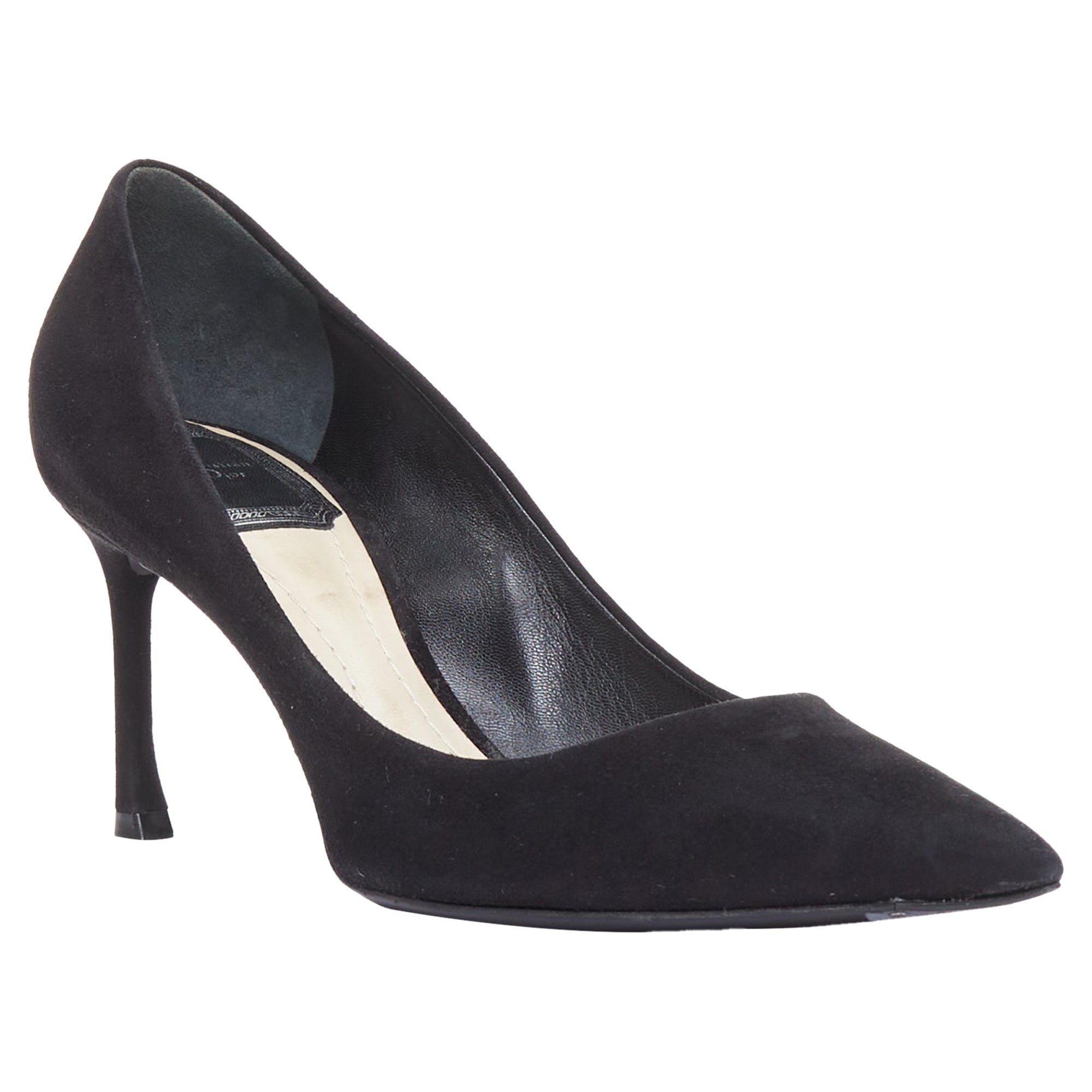 Christian Dior Essence Suede Leather Curved Heel Pumps