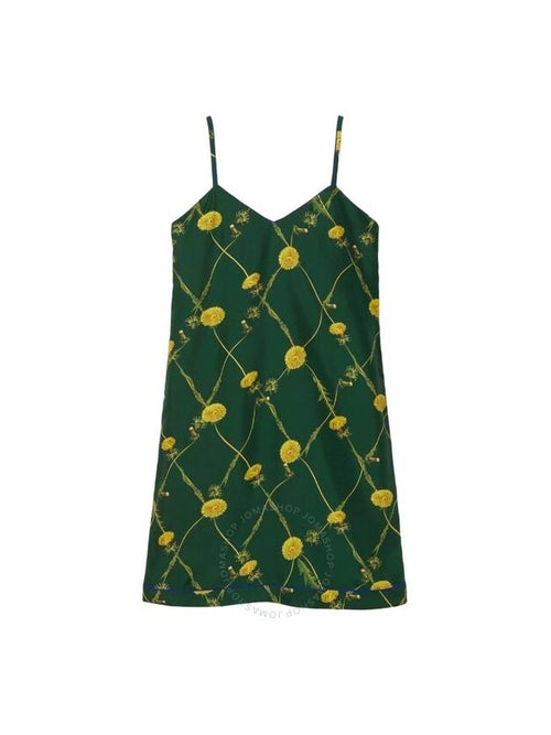 Burberry Burberry Dandelion Print Silk Dress Brand Size 10 US Size 8