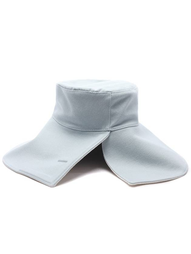 Fendi Logo Plaque Cloche Bucket Hat Light Blue