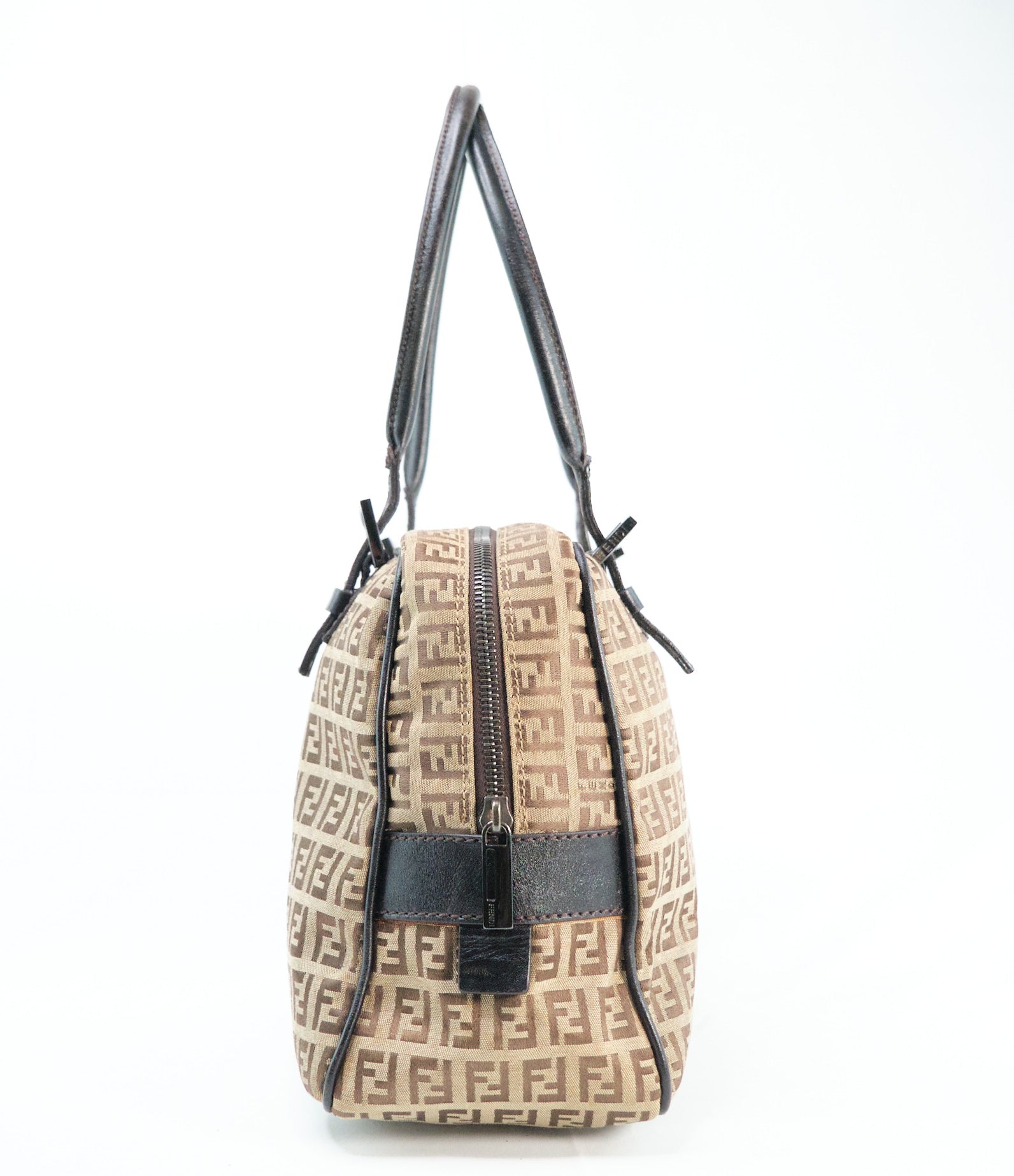 Fendi Zucchino Canvas Handbag - '10s