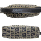 Fendi Zucchino  Canvas Leather Pouch ()