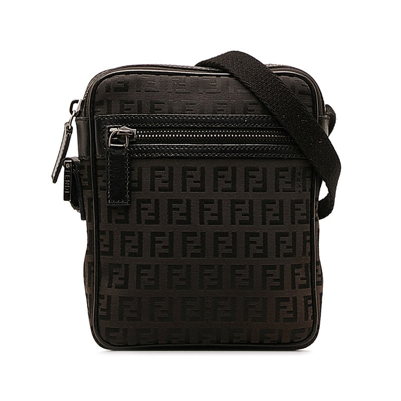 FENDI Crossbody Bag in Leather Black Ladies 8BT098
