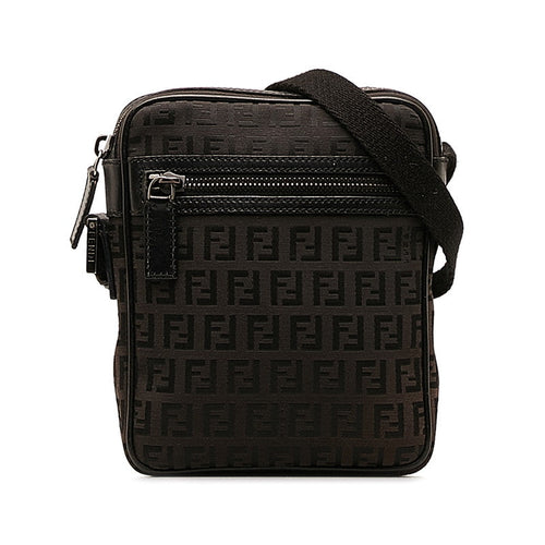 FENDI Crossbody Bag in Leather Black Ladies 8BT098