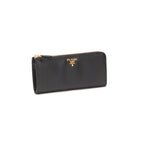 PRADA Saffiano Leather Zip Around Wallet