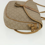 CELINE Macadam Canvas Shoulder Bag PVC Leather Beige  39182