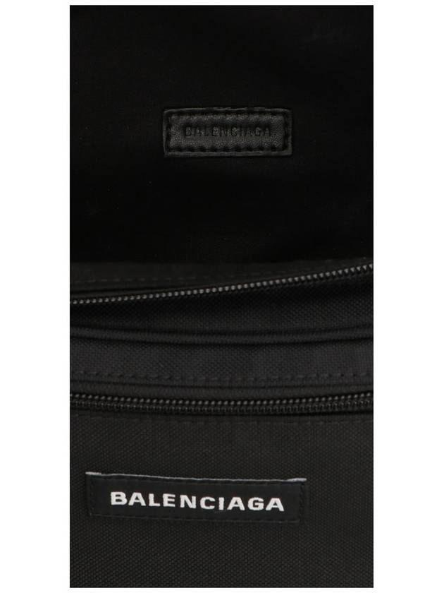 Balenciaga Explorer Logo Patch Nylon Belt Bag Black