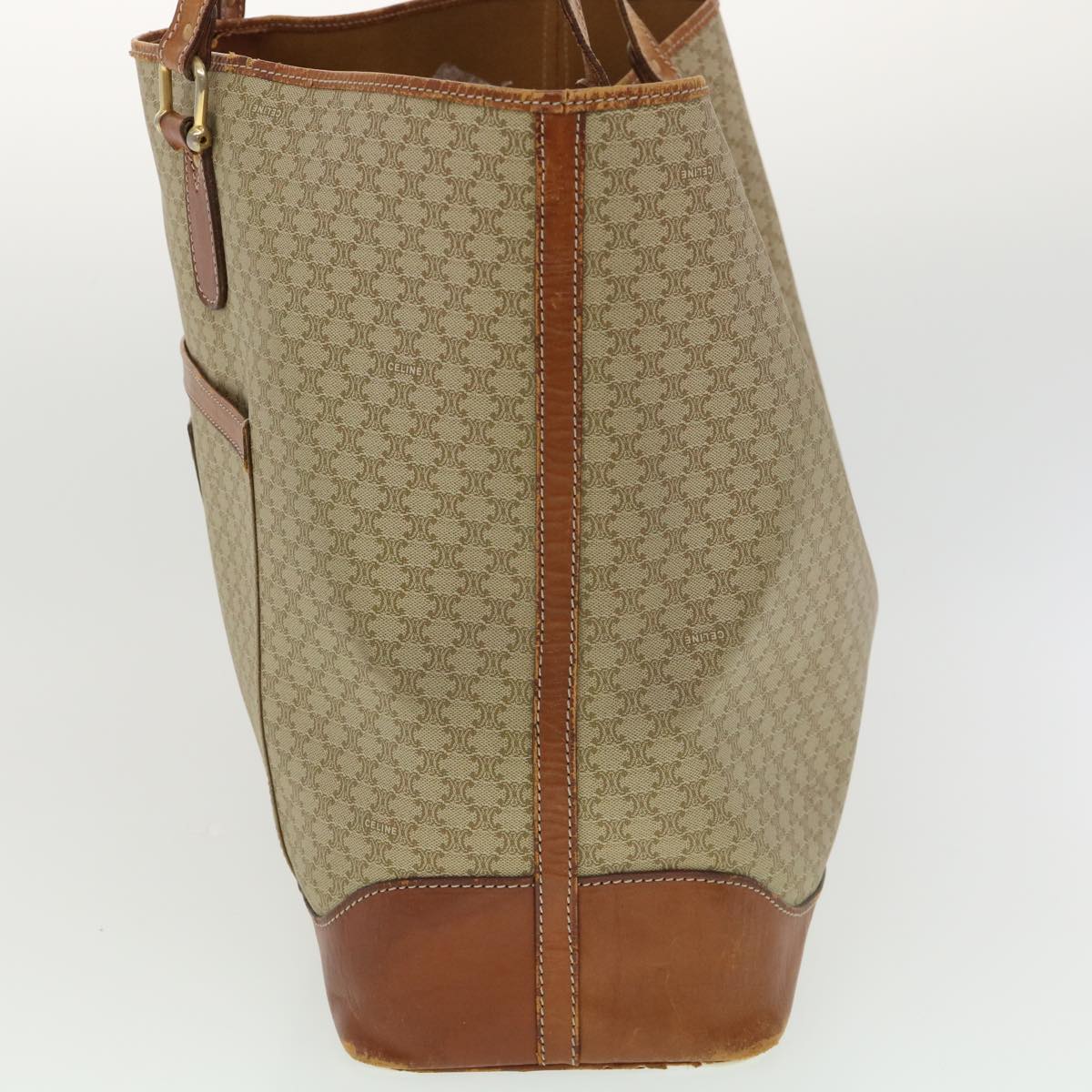 CELINE Macadam Canvas Tote Bag Beige  39385