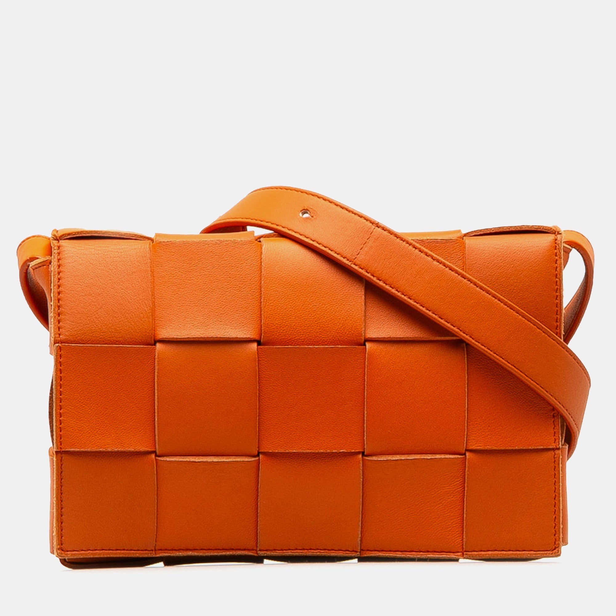 Bottega Veneta Calfskin Intrecciato Cassette Crossbody