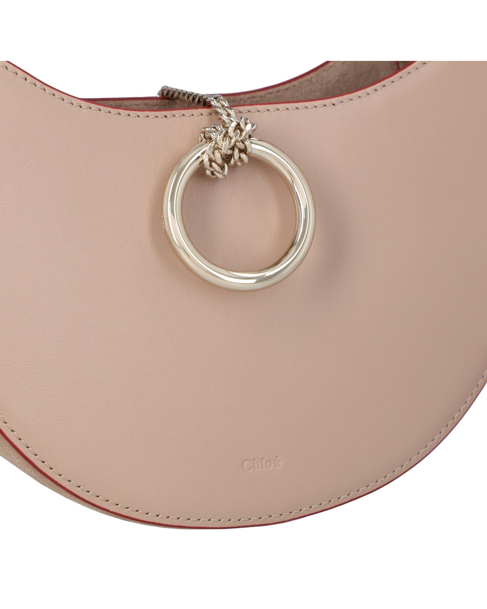Chloe Tess Small Leather Shoulder Bag Women Brown | Beige