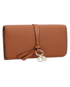 Chloe Alphabet Wallet Leather Women Brown | Brown Wallets & Pouches