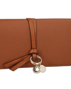 Chloe Alphabet Wallet Leather Women Brown | Brown Wallets & Pouches