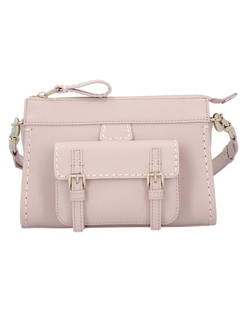 Chloe Mini Leather Crossbody Bag Women Brown | Beige Shoulder Bags
