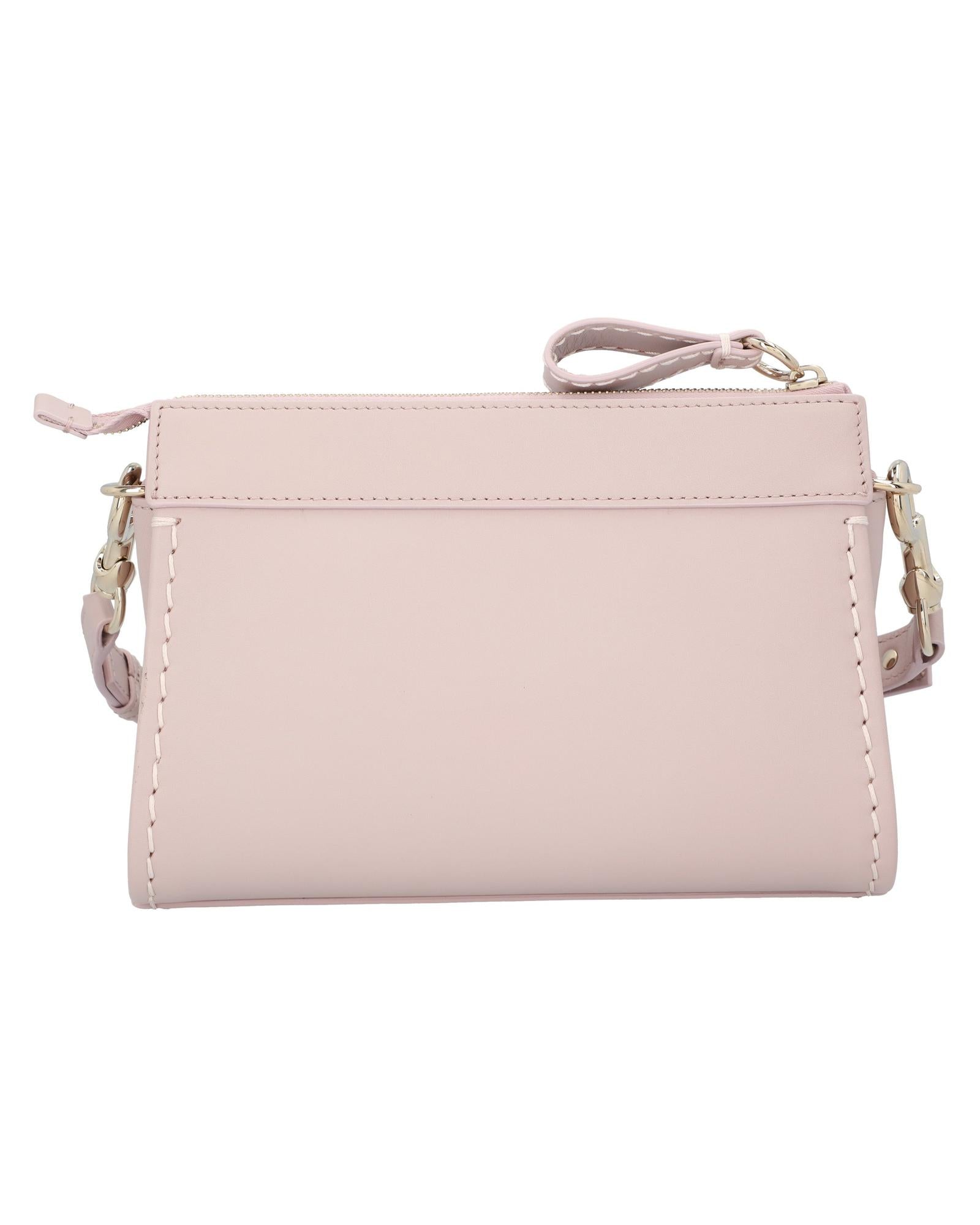 Chloe Mini Leather Crossbody Bag Women Brown | Beige Shoulder Bags