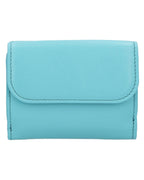 Chloe Chlo Embroidered Leather Wallet Women Blue | Blue Wallets & Pouches