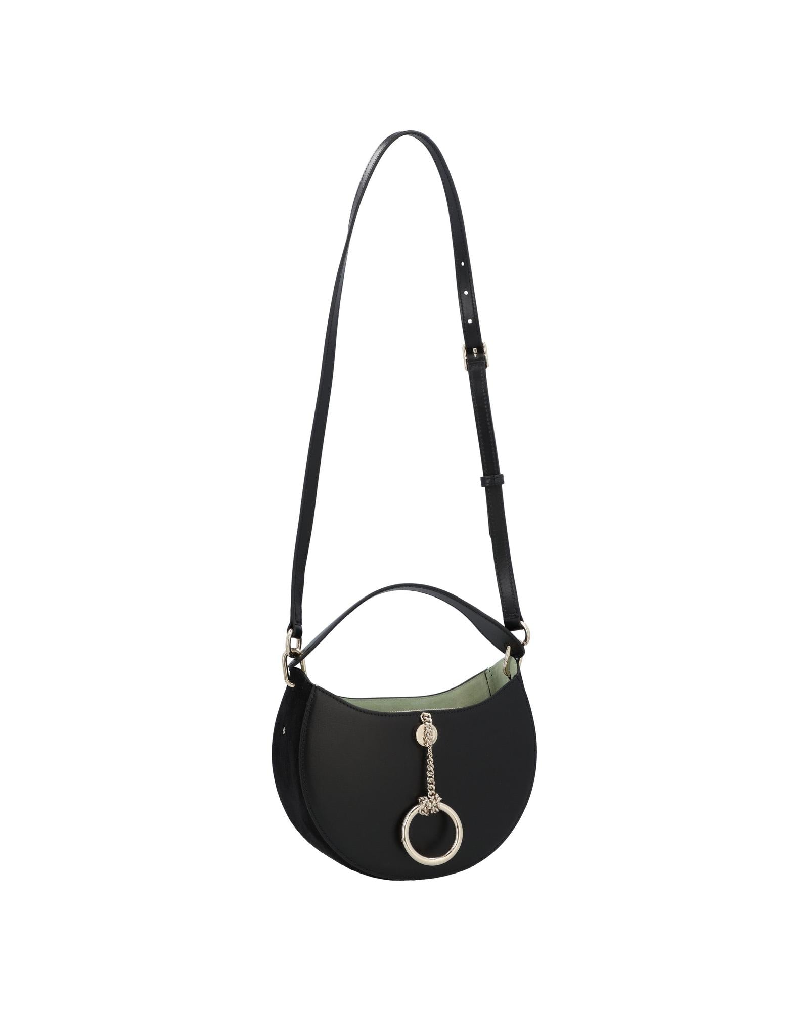 Chloe Mini Kiss Shoulder Bag Ring Detail Women Black | Black