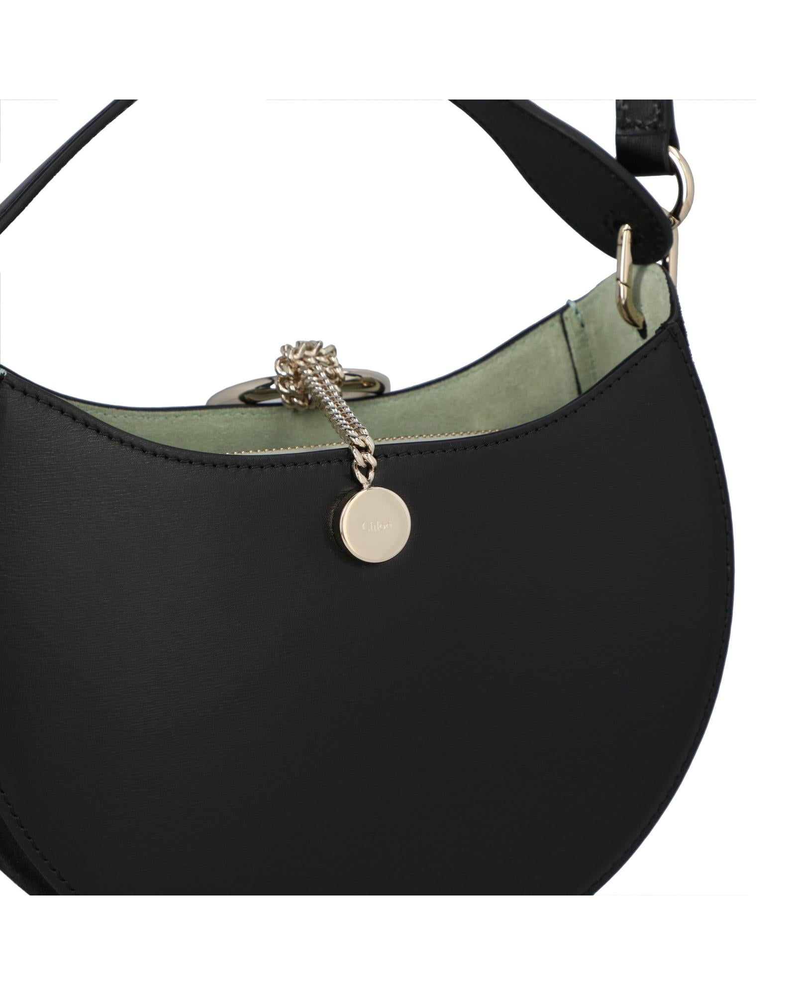 Chloe Mini Kiss Shoulder Bag Ring Detail Women Black | Black
