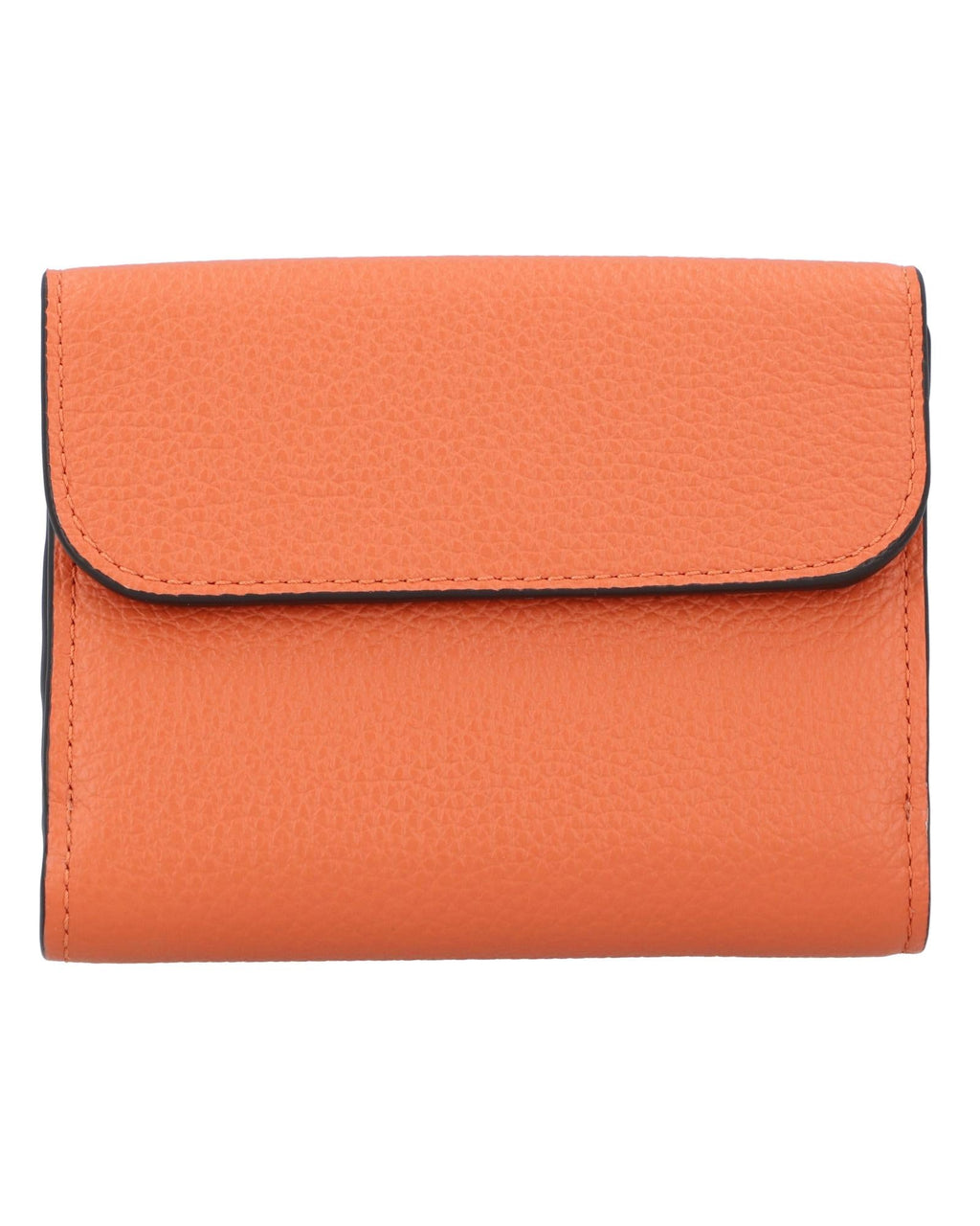 Chloe Alphabet Mini Wallet Leather Women Orange | Orange Wallets & Pouches