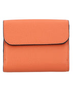Chloe Alphabet Mini Wallet Leather Women Orange | Orange Wallets & Pouches