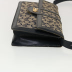 CELINE C Macadam Canvas Shoulder Bag Navy  39617