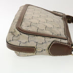 CELINE Shoulder Bag Triomphe Beige SC-ST-0097 Auth 39618