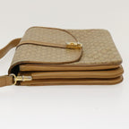 CELINE Macadam Canvas Shoulder Bag PVC Leather Beige  39942