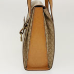 CELINE Macadam Canvas Shoulder Bag PVC Leather Brown Beige  39943