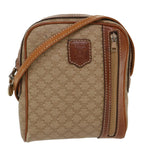CELINE Macadam Canvas Shoulder Bag PVC Leather Beige  39944