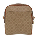CELINE Macadam Canvas Shoulder Bag PVC Leather Beige  39944