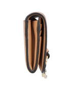 Chloe Alphabet Leather Wallet Women Brown | Beige Wallets & Pouches