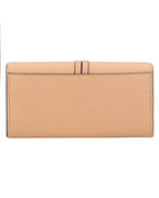 Chloe Alphabet Leather Wallet Women Brown | Beige Wallets & Pouches