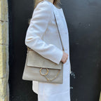Chloe Faye Shoulder Bag Leather and Suede Medium
