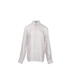 DIOR Homme Size 39 Dior Oblique Shirt Silk Light Grey/White