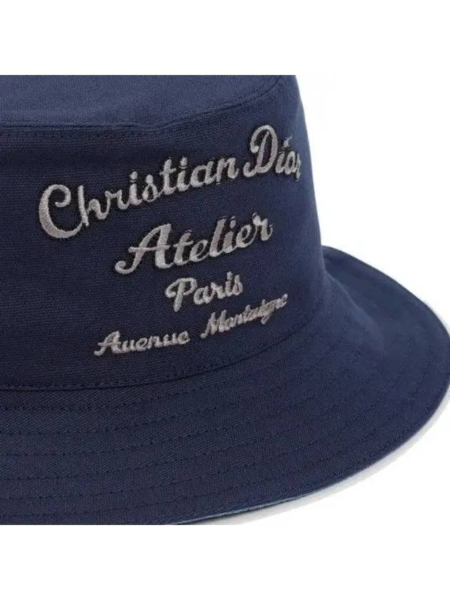 Atelier Logo Bucket Hat Blue Dior