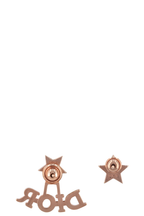 CHRISTIAN DIOR Dio(r)evolution Earrings Rose Gold Pink Crystals