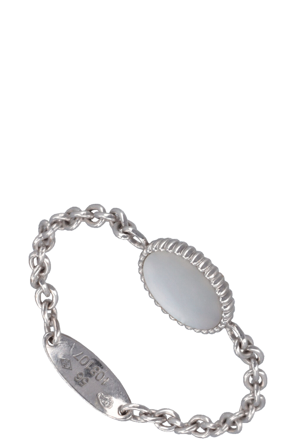 CHRISTIAN DIOR Rose des Vents Ring 18k White Gold MOP Diamond