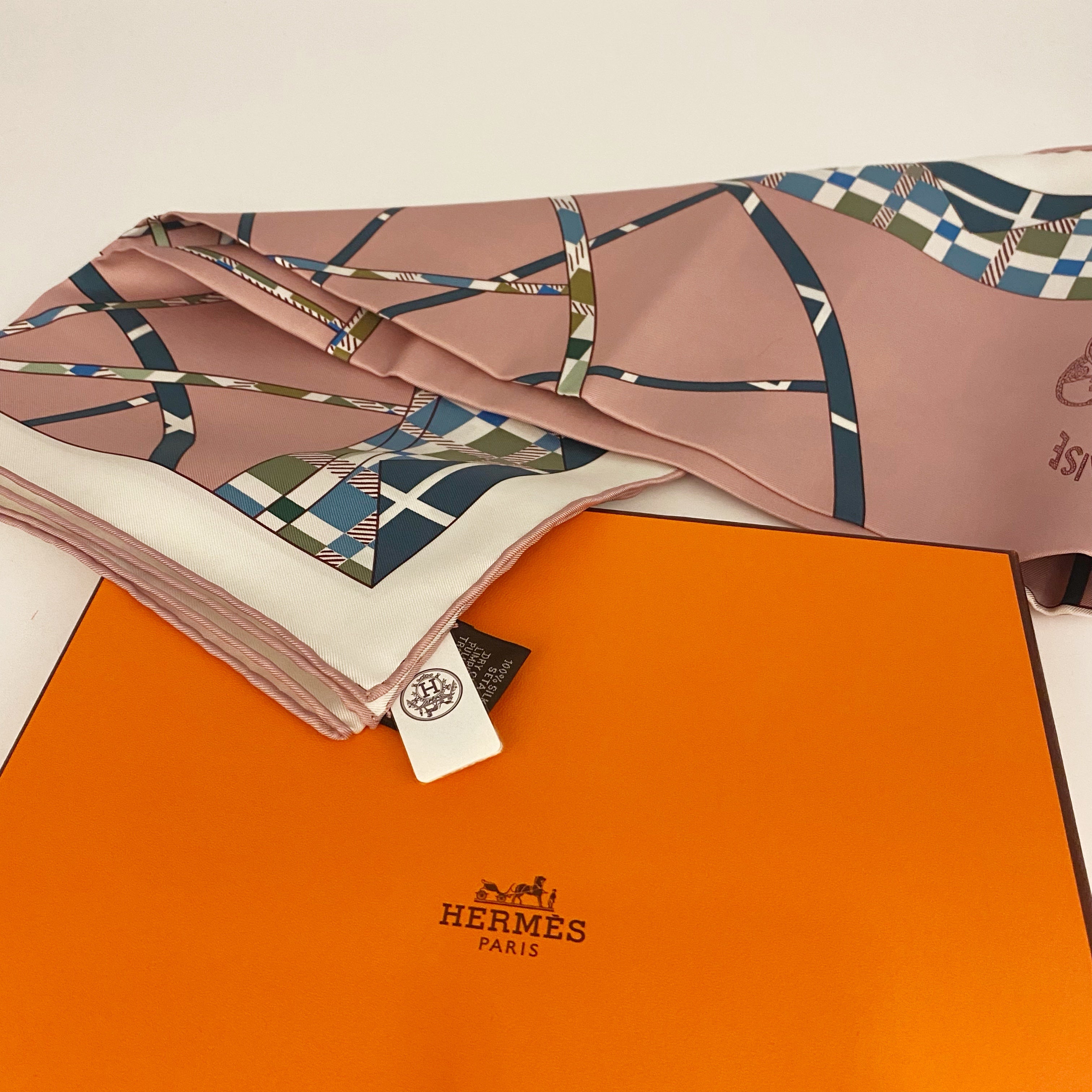 Hermes silk scarf