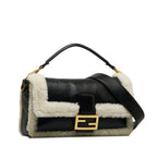 Fendi Baguette Large Shearling Leather