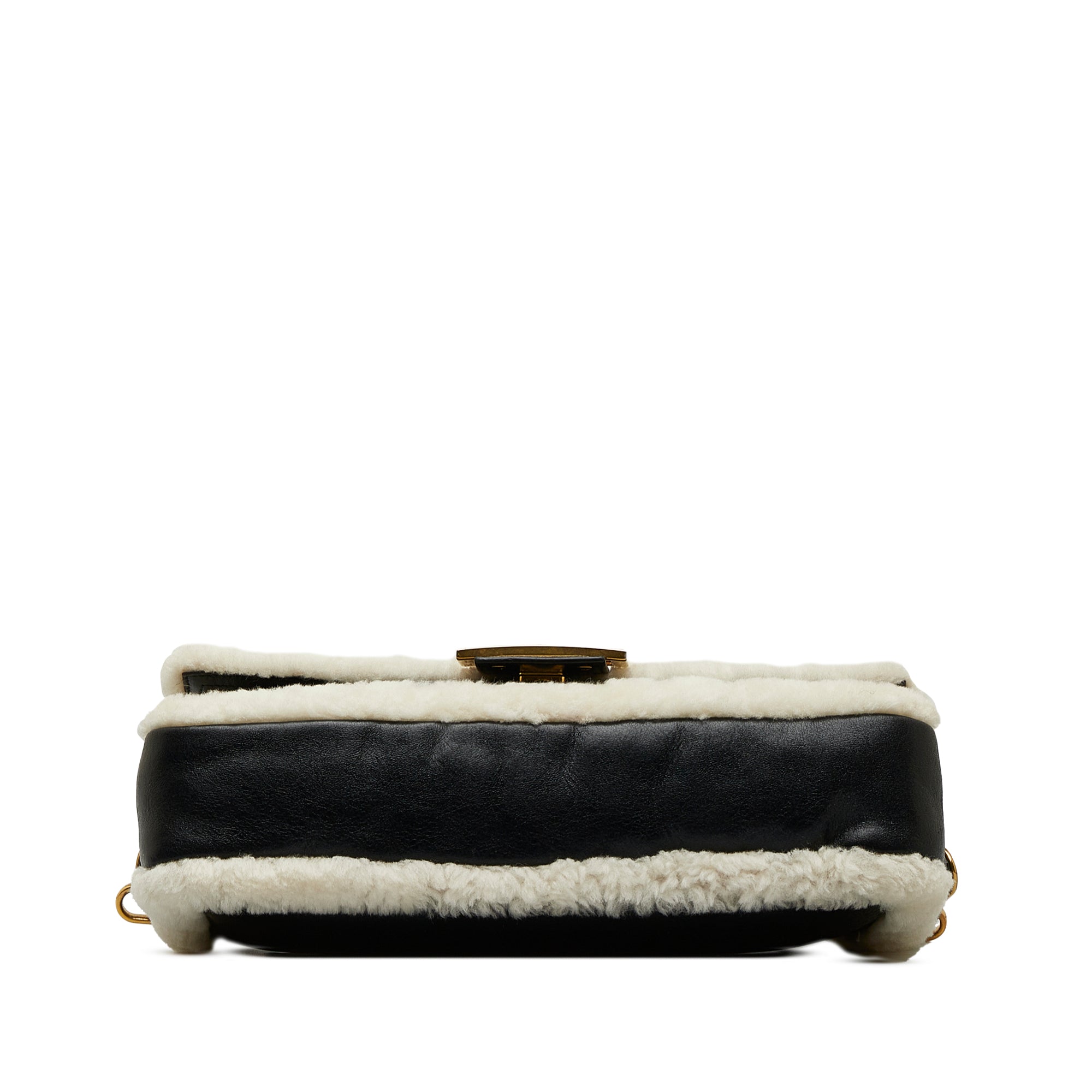 Fendi Baguette Large Shearling Leather