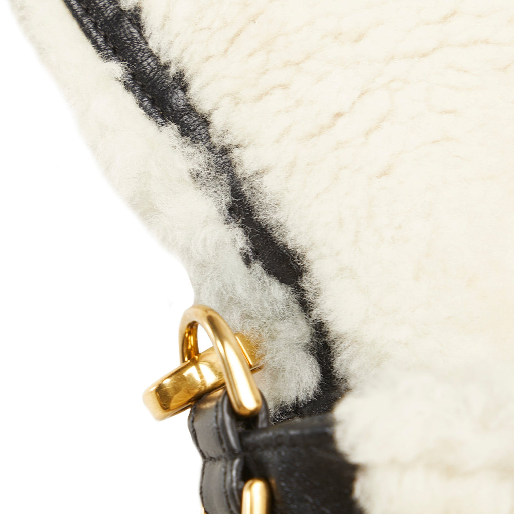 Fendi Baguette Large Shearling Leather