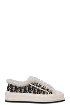 CHRISTIAN DIOR WalknDior Shearling Platform Sneaker Oblique